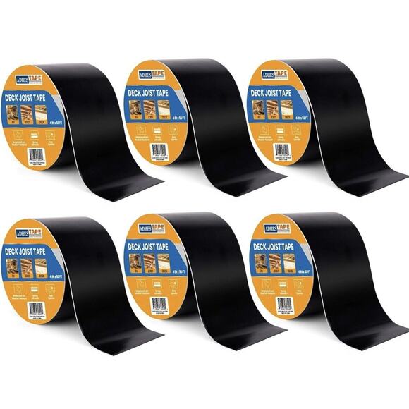ADHES Joist Tape 4" x 50, 6 Rolls‎ Waterproof Decking Flashing Tape Outdoor - Picture 1 of 1